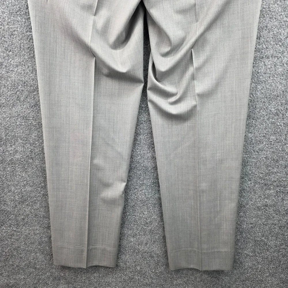 Peter Millar Mens Size 35‎ Gray 100% Wool Flat Front Dress Pants Slacks MS17B99